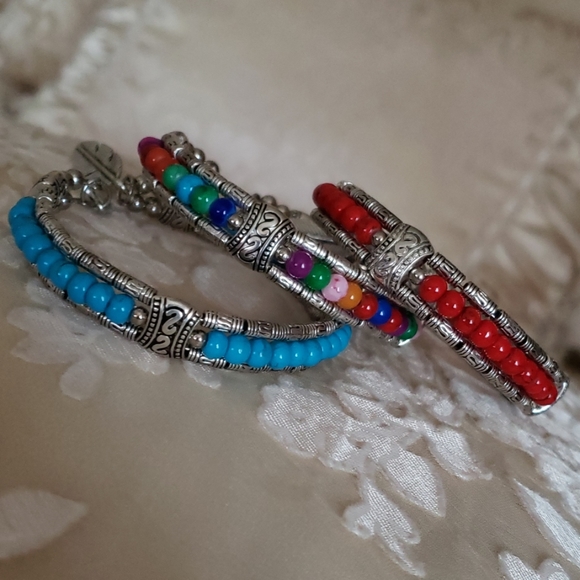 NEW Set of 3 Boho Bracelets - Picture 6 of 8